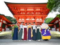 當真あみ、上白石萌音、原菜乃華、齋藤潤、山時聡真、嵐莉菜　『ちはやふる－めぐり－』　「かるたの聖地」でヒット祈願！！