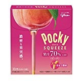グリコ ポッキースクイーズ ピーチ 18本×10個