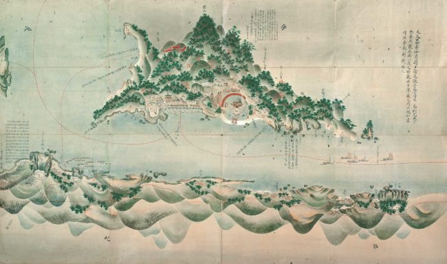 《芸州厳島御一戦之図》 山口県文書館蔵　※東京・山形会場で展示予定