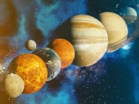 木星速ッ！太陽系内惑星10の自転速度を比較した爽快アニメーション
