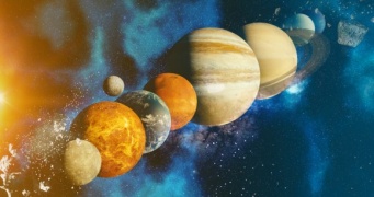 木星速ッ！太陽系内惑星10の自転速度を比較した爽快アニメーション