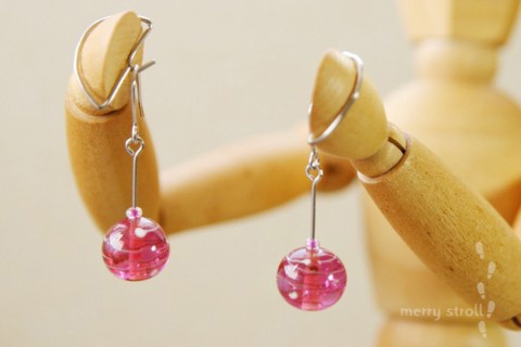 ガラスのヨーヨーアクセサリー