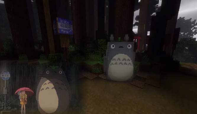 『となりのトトロ』をマインクラフトで再現した動画が凄い！