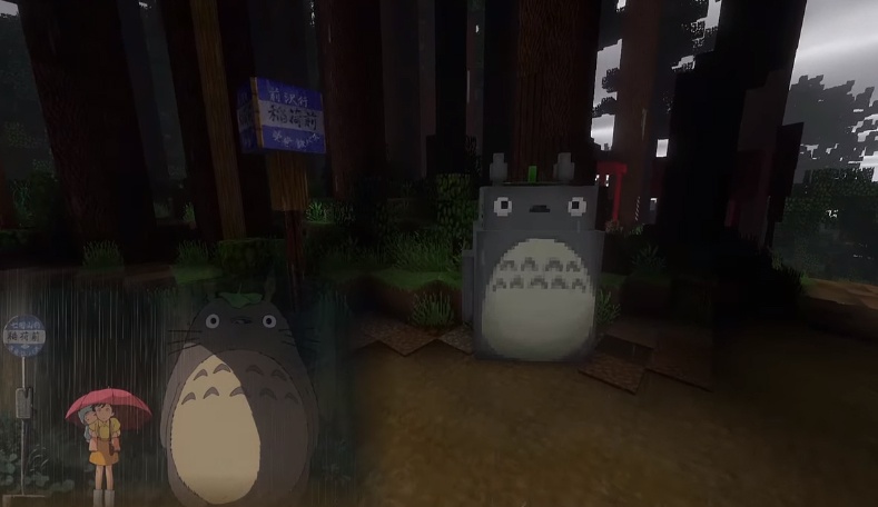 『となりのトトロ』をマインクラフトで再現した動画が凄い！