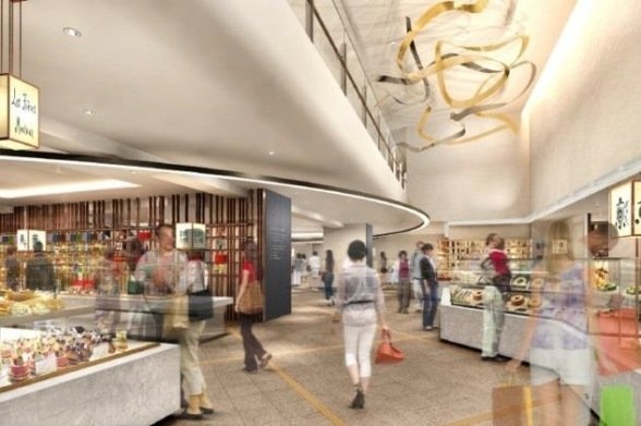 「KYOTO TOWER SANDO（京都タワーサンド）」完成イメージ（京阪ホールディングス・ニュースリリースより）