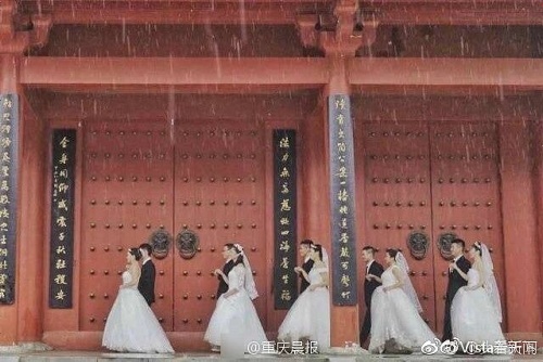 中国の同学科のほとんどが結婚