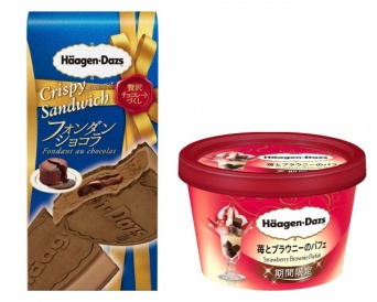 ハーゲンダッツ、“チョコ尽くし”クリスピーサンド&“華やかパフェ”ミニカップが登場
