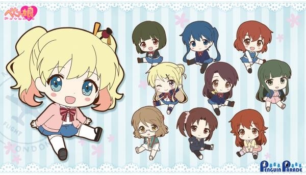 かわいいディフォルメキャラクターをラバーストラップにしました。