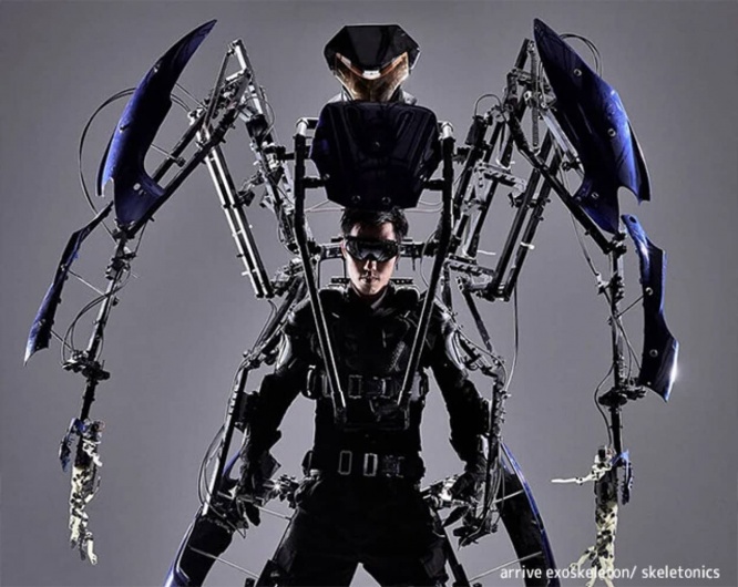 日本の巨大外骨格ロボット「スケルトニクス」のSF的ルックスが海外で注目を集める