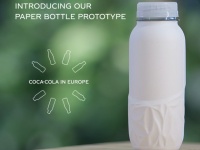 コカ・コーラ社、「廃棄物ゼロ社会」目指し紙製容器のプロトタイプを発表