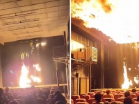 映画館の進化がすごい！天井を使い燃え広がる炎を演出