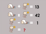 【ひらめき力クイズ】上の計算式を解読して『？』に入る数字を当てよう！