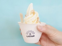 これが「UMAMI」ソフトクリーム。うまそうである（画像はプレスリリースより）