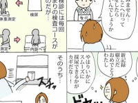 【漫画】4コマ妊婦ライフ「上達する妊婦検診」