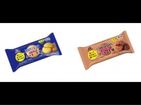 （左）ムーンライトクッキー生地（右）チョコチップクッキー生地　画像は森永製菓から（編集部で一部加工）