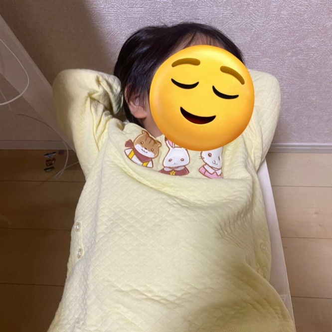 3歳児の幸せ（画像提供：いえもり＆6歳と3歳(＠iewori)さん）