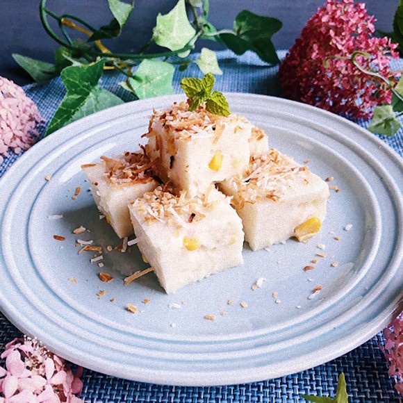 フィリピンの屋台スイーツ、とうもろこしとココナッツミルクで作るババロアみたいな「マハブランカ」のレシピ【ネトメシ】