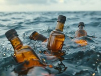 お酒だと思ったらヤバかった。海上を漂っていたボトルの中身を飲んだ漁師らが死亡