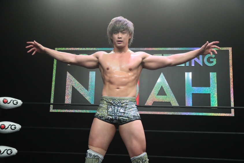 オカダ・カズチカ戦をアピールした清宮海斗