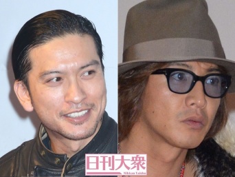 （左より）長瀬智也（TOKIO）と木村拓哉