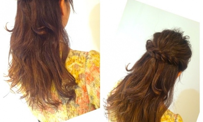 明日使えるヘアアレンジ♡ハーフアップアレンジは女子力アップアレンジ♡