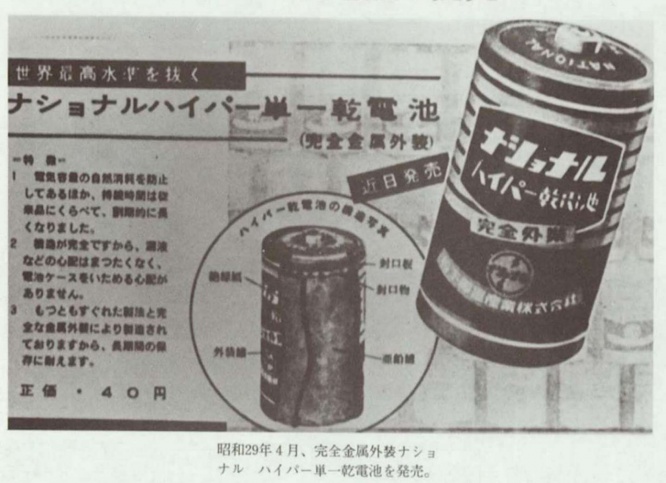 発売当時の宣伝広告（画像はパナソニック広報提供）