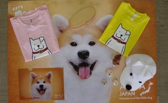 秋田犬グッズのCセット（写真は、大館市提供）