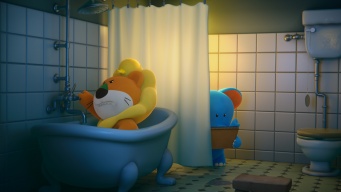 らいおんくん(松田元太)×ぞうくん(水上恒司)本編映像公開！　映画『だべっ子どうぶつ』　「入場者特典第1弾」も発表！！