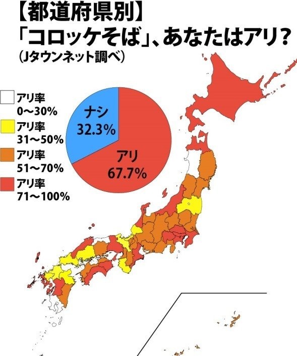 「コロッケそば」、あなたはアリ？（Jタウンネット調べ）