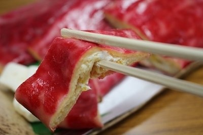切ると刺身のようにも見える