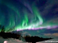 窓を開けたら、そこは空一面に広がる美しいオーロラの世界だった
