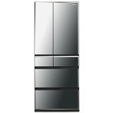 パナソニック 608L 6ドア冷蔵庫（オブシディアンミラー）Panasonic ナノイー エコナビ NR-F611WPV-X
