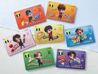 かわいくて全部集めたい！　BTS「TinyTAN」がTカードに登場