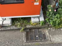 ポジショニングが絶妙すぎ...　自販機のお釣りをもれなく飲み込もうとする排水溝にドキドキしちゃう