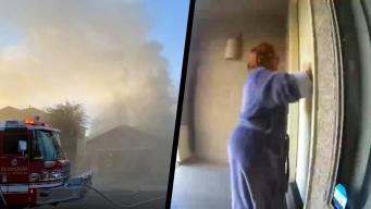 元旦の早朝、隣人の家の火災に気が付いた女性が家族6人を救い出す