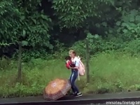 雨でびしょぬれの野良犬を迷うことなく抱きかかえた少女。そして永遠の家族に