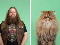 飼っているうちに似てきたのか？最初から似てたのか？猫と飼い主の比較写真