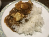 インドカレー　チキンと玉子