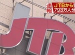 ＪＴＢ個人情報流出の可能性　不正アクセスの疑い