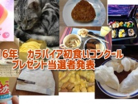 2016年カラパイア初食いコンクール、プレゼント当選者発表