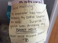 コーヒーミルクを使われ続けた女性が職場の同僚に見事リベンジ成功！その斬新すぎる方法とは？