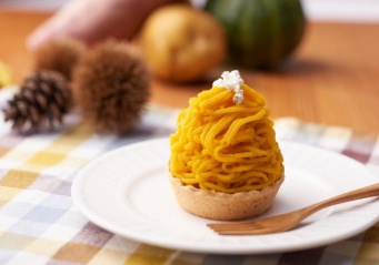 安納芋と南瓜のモンブランポテサラ