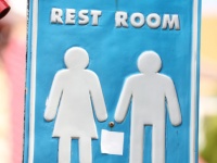 “女装していた”つげりょうた、どっちのトイレに入るか迷う
