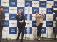 松坂大輔氏、AIGジャパン・AIG損害保険代表取締役社長兼CEO・ジェームス・ナッシュ氏、  東尾理子、岩隈久志氏