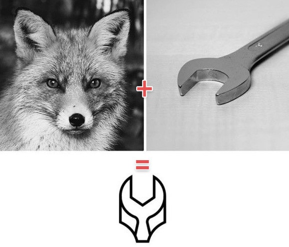 動物と何かを組み合わせて、シンボリックなアイコンを作ってみた。