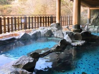 渓流を望める混浴露天