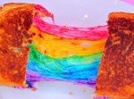 これって美味しいの…？　カラフルすぎる虹色のチーズトーストを作る方法