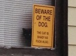 猛犬注意！　そんな恐ろしい警告サインの向こう側にいたのは…？
