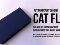 猫のような動きでくるりと回転。落下時に自動的に閉じてディスプレイを保護する手帳型iPhoneケース「キャット・フリップ」の商品化決定！