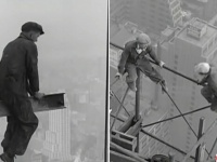 命綱なし。高さ320mのクライスラービルで高所作業を行っていた作業員たちの映像（1930年）